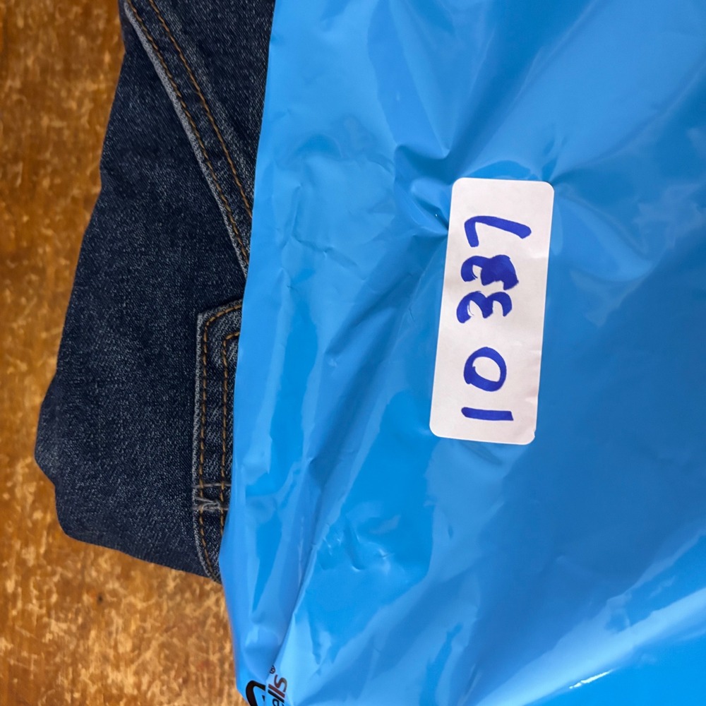 Signature Levi Strauss Men 42 Blue Carpenter Shorts Premium Flex Denim Utility - Picture 8 of 8